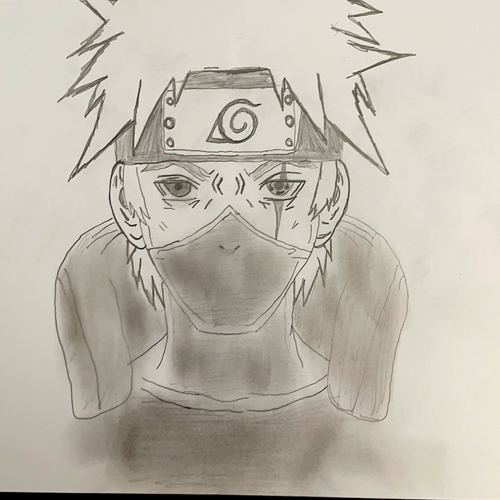 Kakashi from Naruto Art